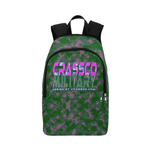 CAMOUFLAGE CRASSCO MILITARY Fabric Backpack for Adult (Model 1659)