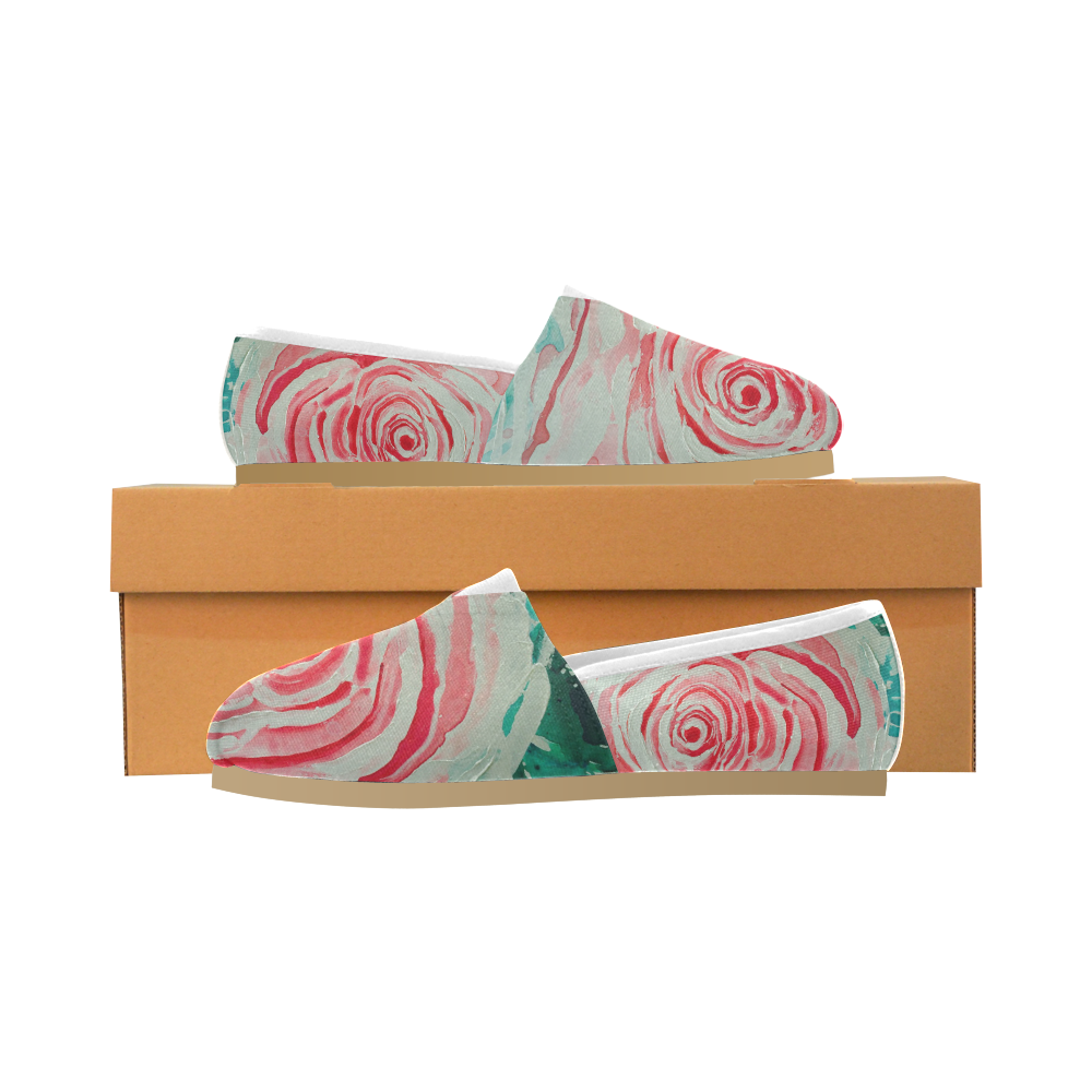 ROSES ARE PINK PINK Unisex Casual Shoes (Model 004)