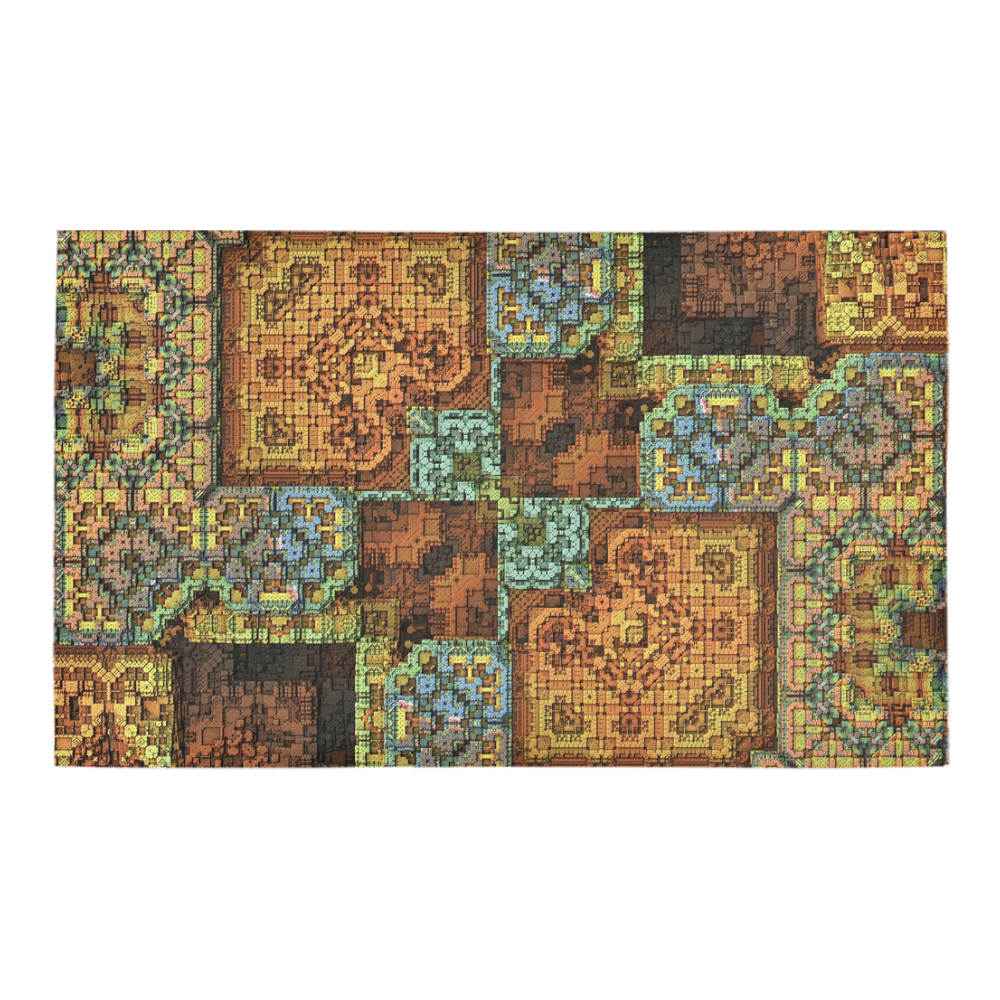 Patchwork Azalea Doormat 30" x 18" (Sponge Material)