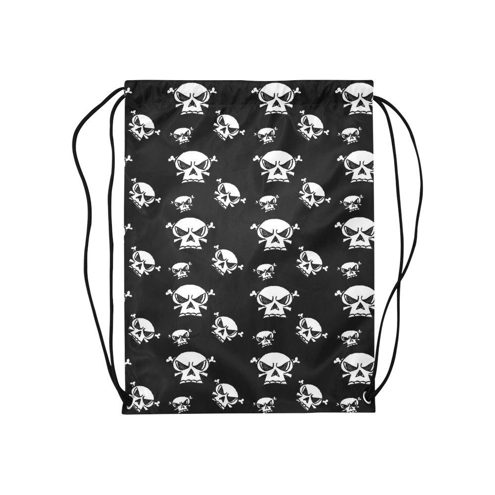 Skull Boys Medium Drawstring Bag Model 1604 (Twin Sides) 13.8"(W) * 18.1"(H)