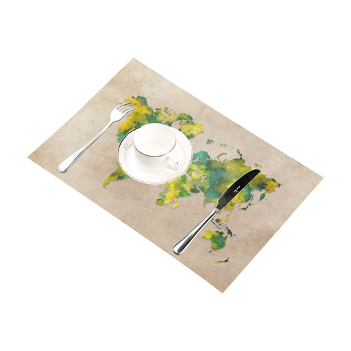 world map 11 Placemat 12’’ x 18’’ (Set of 6)