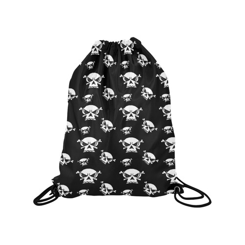 Skull Boys Medium Drawstring Bag Model 1604 (Twin Sides) 13.8"(W) * 18.1"(H)