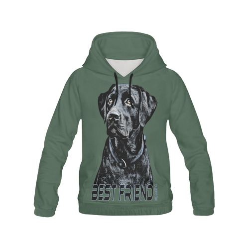 LABRADOR BEST FRIEND VI All Over Print Hoodie for Men (USA Size) (Model H13)