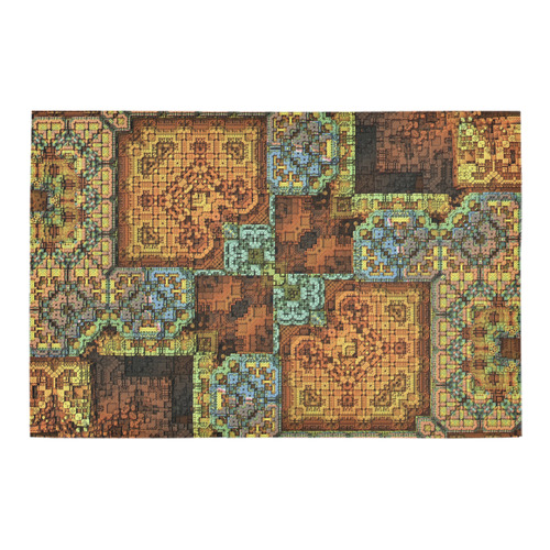 Patchwork Azalea Doormat 24" x 16" (Sponge Material)