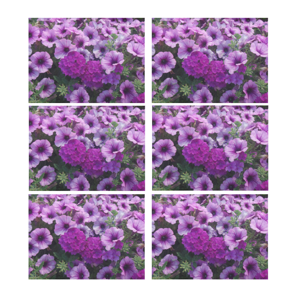 wonderful lilac flower mix by JamColors Placemat 14’’ x 19’’ (Set of 6)