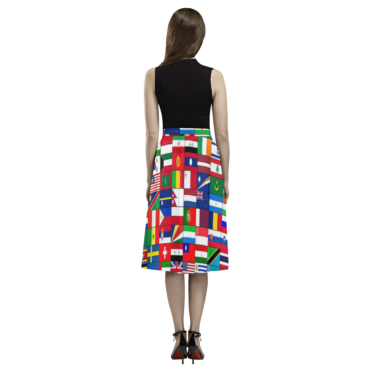 WORLD FLAGS 2 Aoede Crepe Skirt (Model D16)