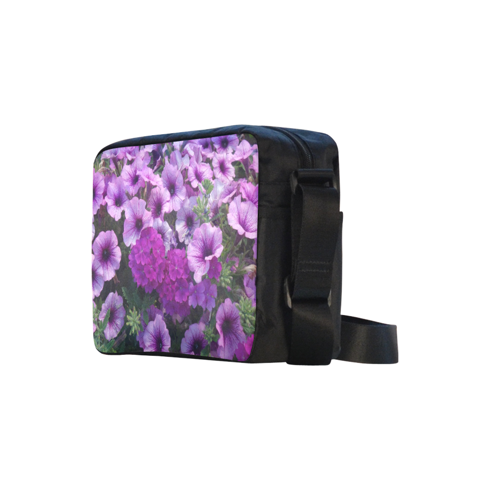 wonderful lilac flower mix by JamColors Classic Cross-body Nylon Bags (Model 1632)