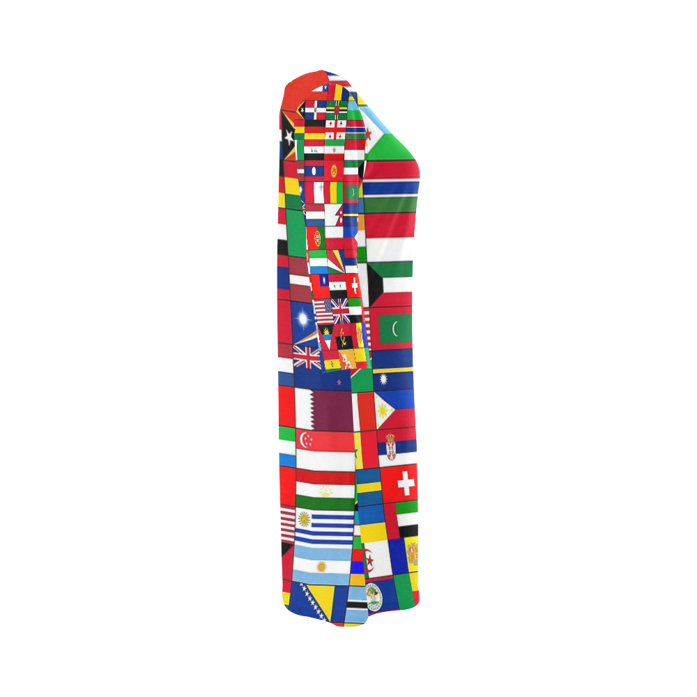 WORLD FLAGS 2 Round Collar Dress (D22)