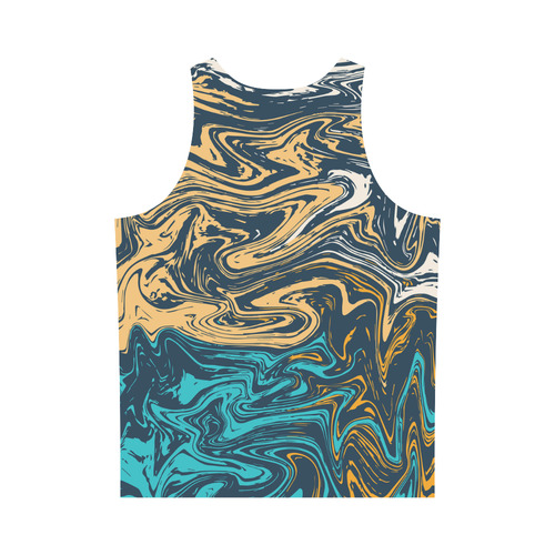 Marble Effect All Over Print Tank Top for Men (Model T43)