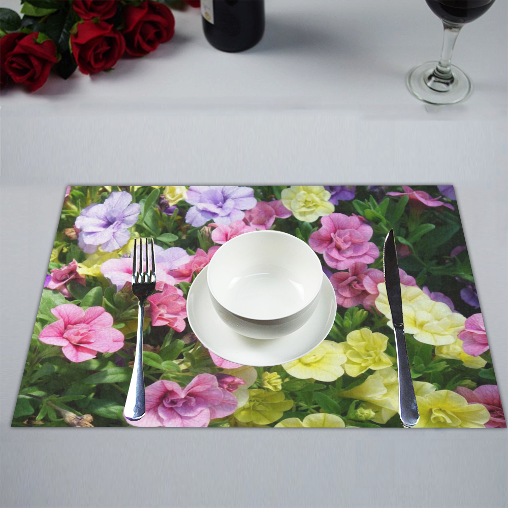 lovely flowers 17 by JamColors Placemat 14’’ x 19’’ (Set of 6)