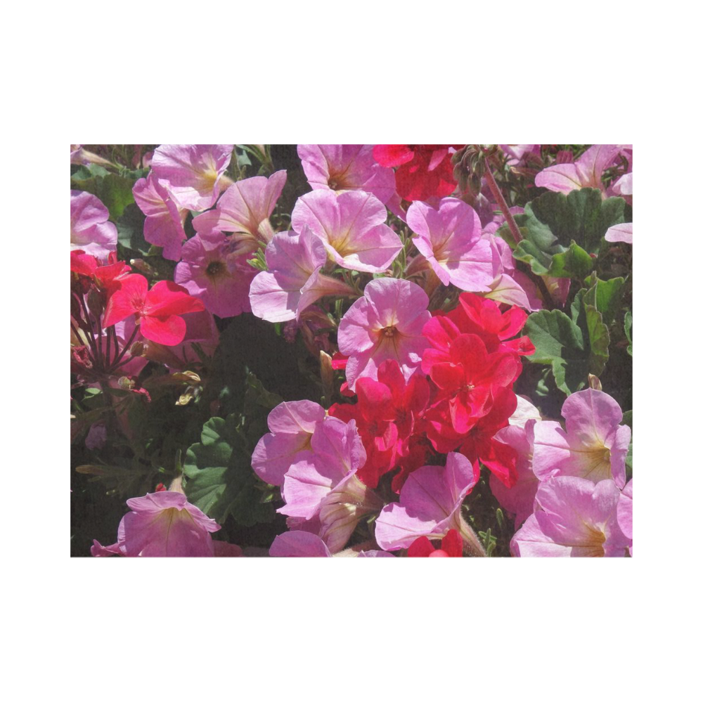 wonderful pink flower mix by JamColors Placemat 14’’ x 19’’ (Set of 4)