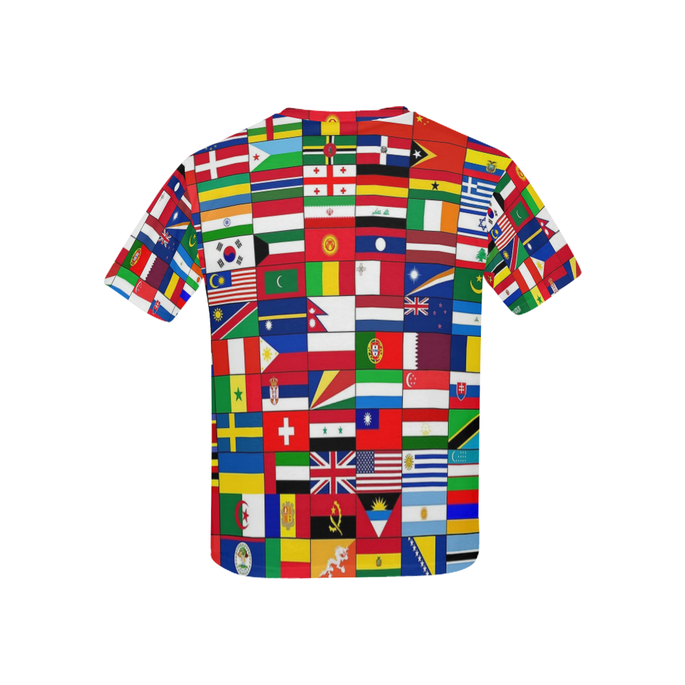 WORLD FLAGS 2 Kids' All Over Print T-shirt (USA Size) (Model T40)