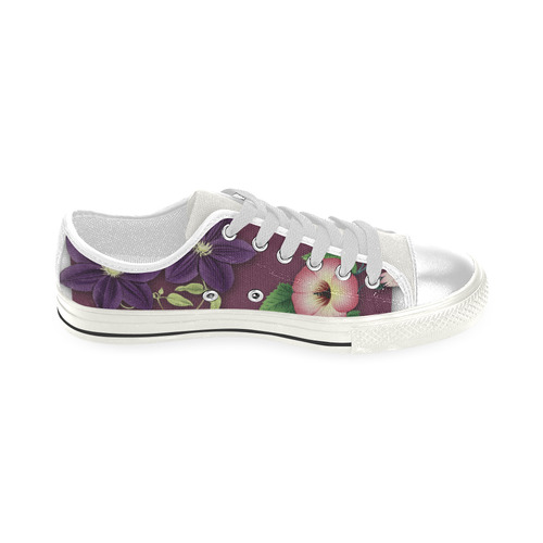 Ripened Heart Low Top Canvas Shoes for Kid (Model 018)