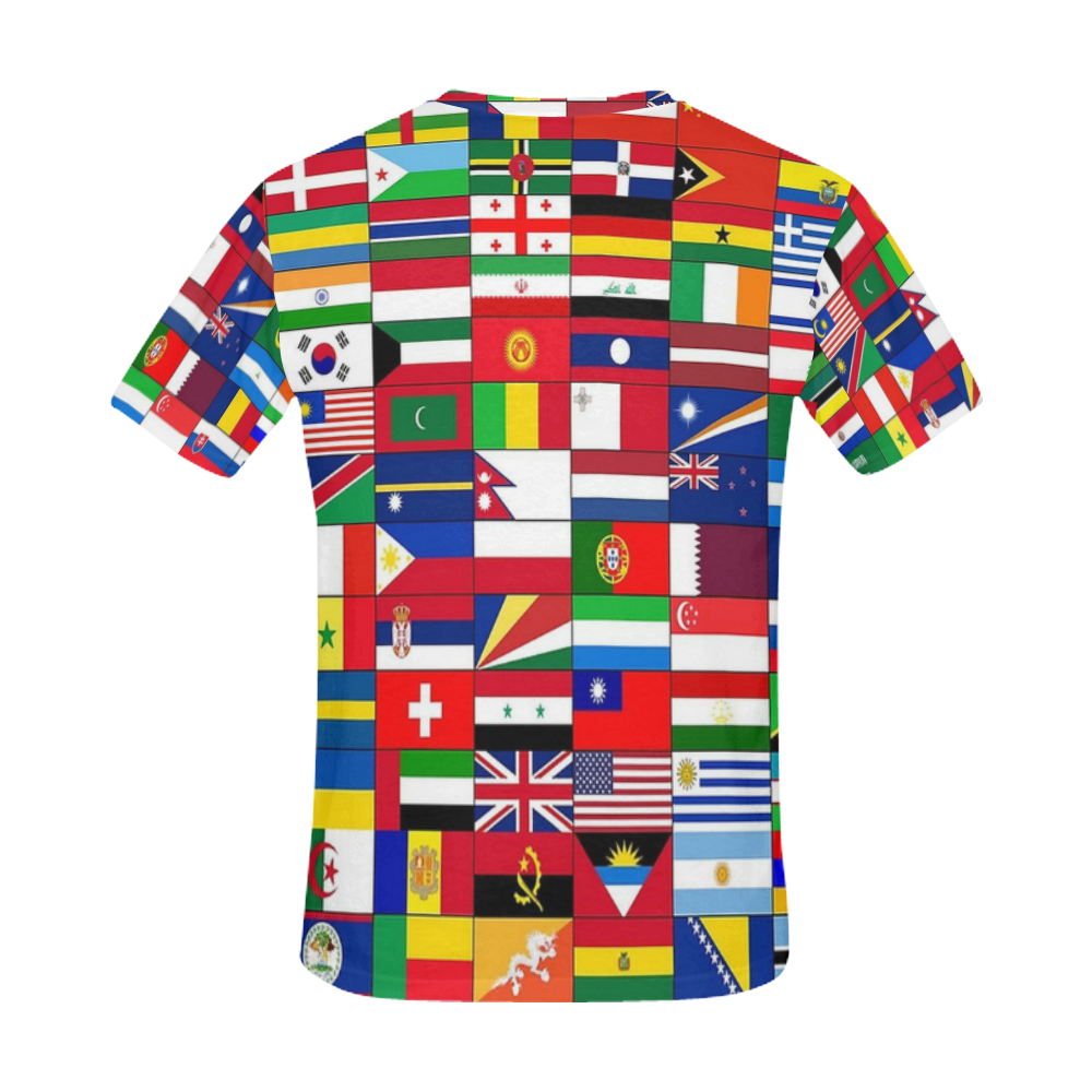 WORLD FLAGS 2 All Over Print T-Shirt for Men (USA Size) (Model T40)