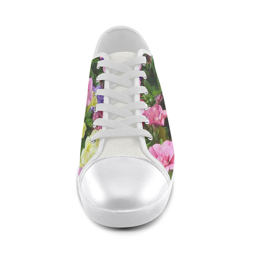lovely flowers 17 by JamColors Canvas Shoes for Women/Large Size (Model 016)