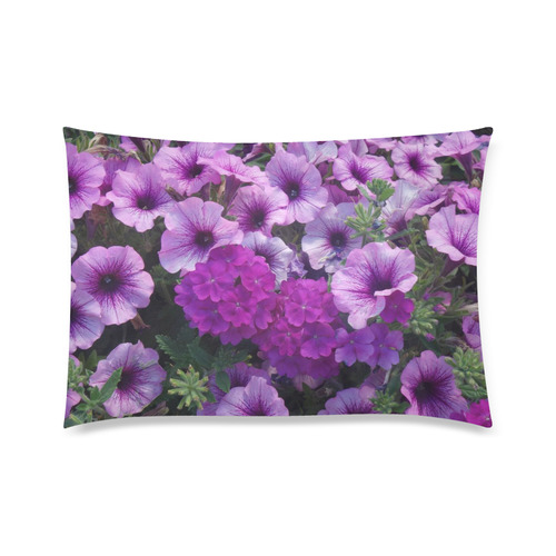 wonderful lilac flower mix by JamColors Custom Zippered Pillow Case 20"x30" (one side)
