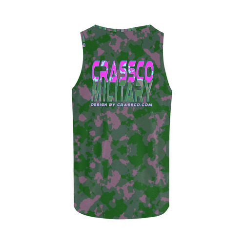 CAMOUFLAGE CRASSCO MILITARY All Over Print Tank Top for Women (Model T43)