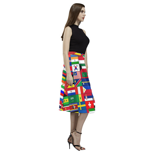 WORLD FLAGS 2 Aoede Crepe Skirt (Model D16)