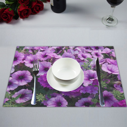 wonderful lilac flower mix by JamColors Placemat 14’’ x 19’’ (Set of 6)
