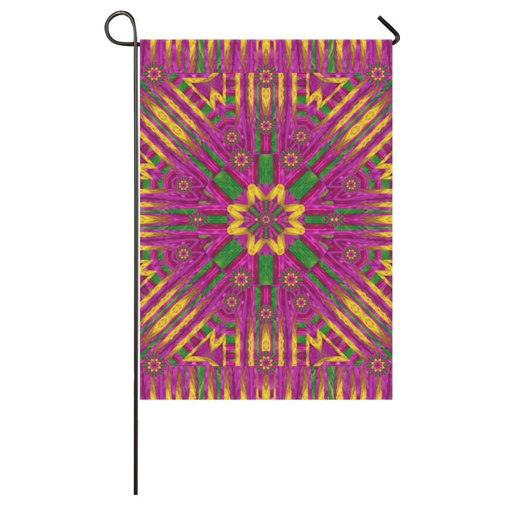 Feather stars mandala pop art Garden Flag 28''x40'' （Without Flagpole）