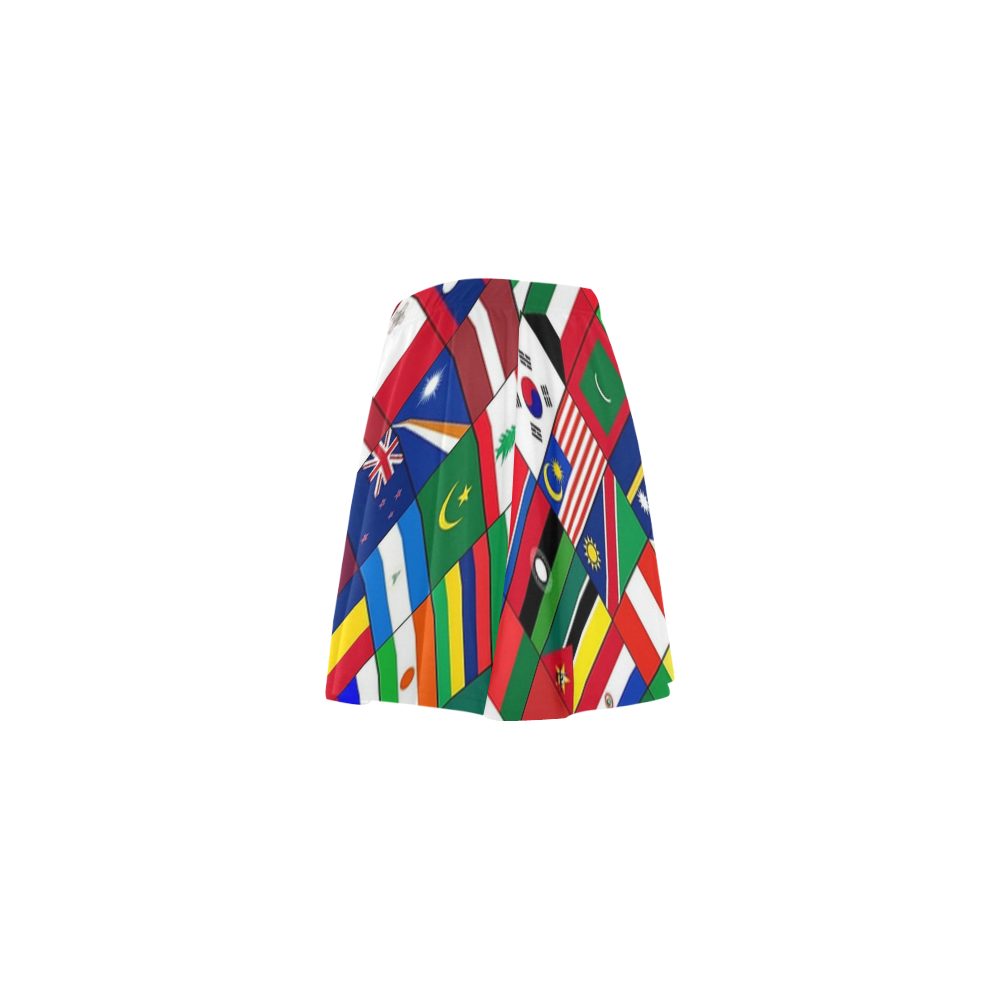 WORLD FLAGS 2 Mini Skating Skirt (Model D36)