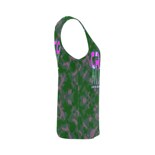 CAMOUFLAGE CRASSCO MILITARY All Over Print Tank Top for Women (Model T43)