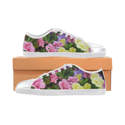 lovely flowers 17 by JamColors Women's Canvas Shoes (Model 016)
