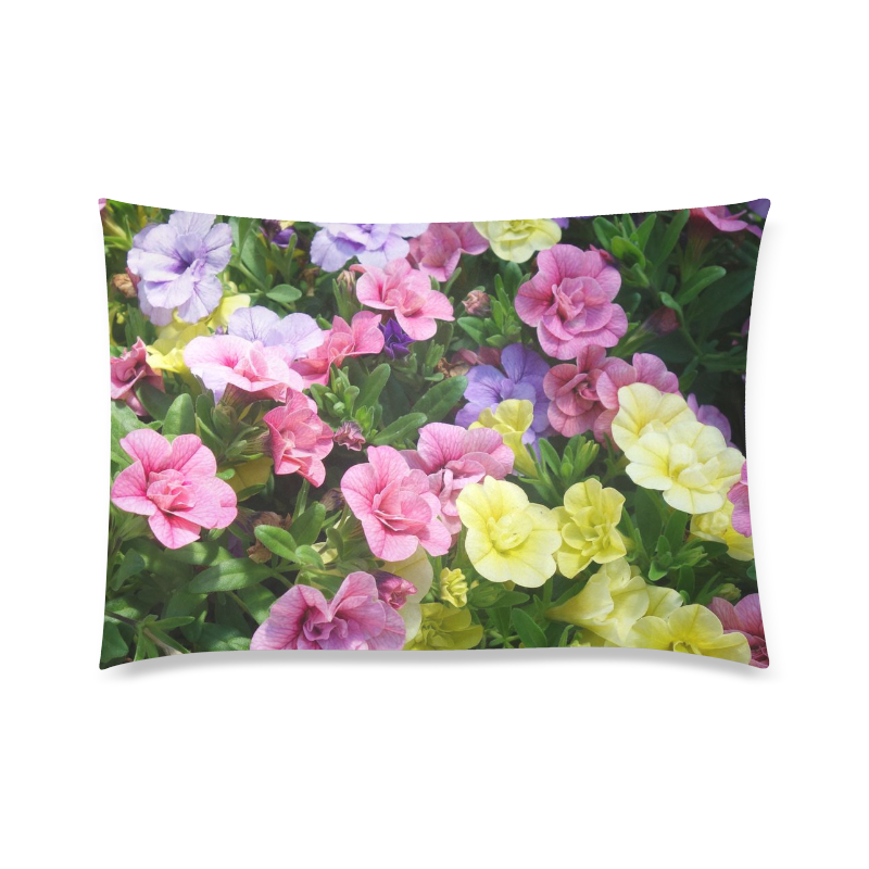 lovely flowers 17 by JamColors Custom Zippered Pillow Case 20"x30" (one side)