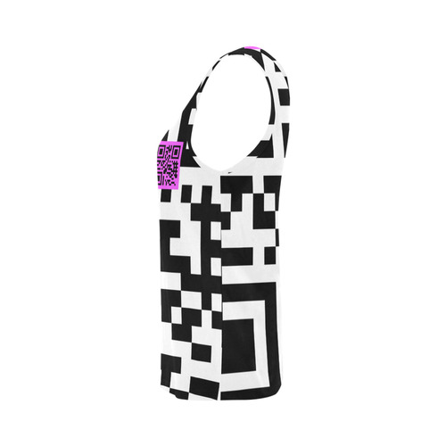 QR-CODE PINK All Over Print Tank Top for Women (Model T43)