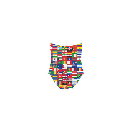WORLD FLAGS 2 Strap Swimsuit ( Model S05)