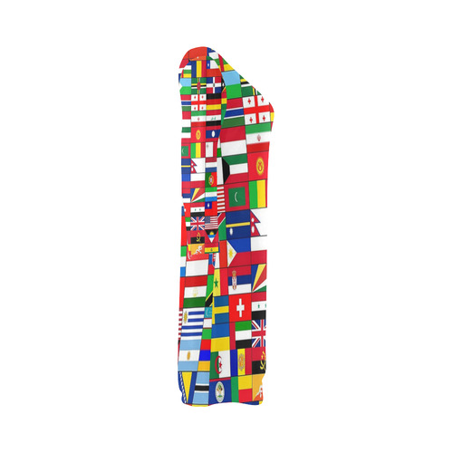 WORLD FLAGS 2 Bateau A-Line Skirt (D21)