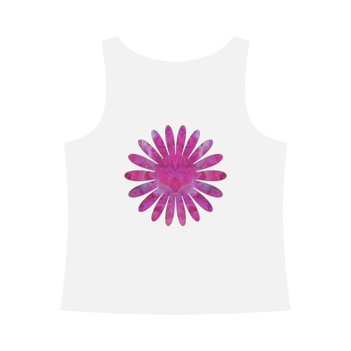 Pink Flower Ornament by JamColors All Over Print Tank Top for Women (Model T43)
