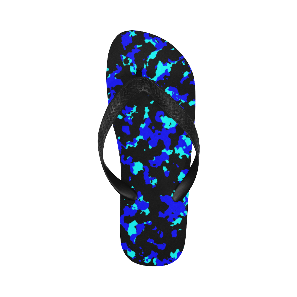 bluecamo1 Flip Flops for Men/Women (Model 040)
