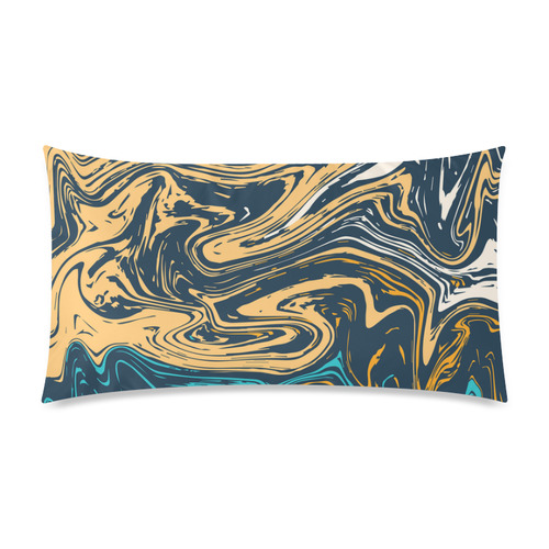 Marble Effect Rectangle Pillow Case 20"x36"(Twin Sides)