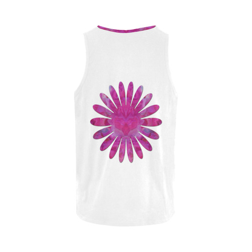 Pink Flower Ornament by JamColors All Over Print Tank Top for Women (Model T43)