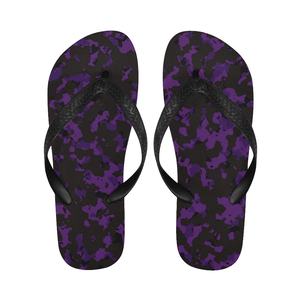 darkpurplecamo Flip Flops for Men/Women (Model 040)