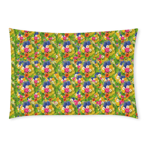 Flowers Custom Rectangle Pillow Case 20x30 (One Side)