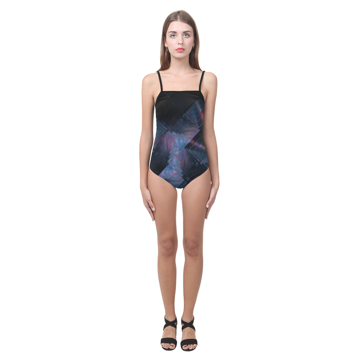 MIRRORED STAIRS Strap Swimsuit ( Model S05)