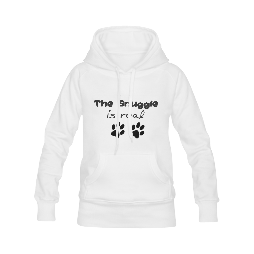 The Snuggle is Real Women's Classic Hoodies (Model H07)