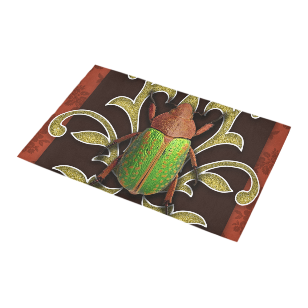 Collage Lime Beetle-Gloria Sanchez Bath Rug 16''x 28''