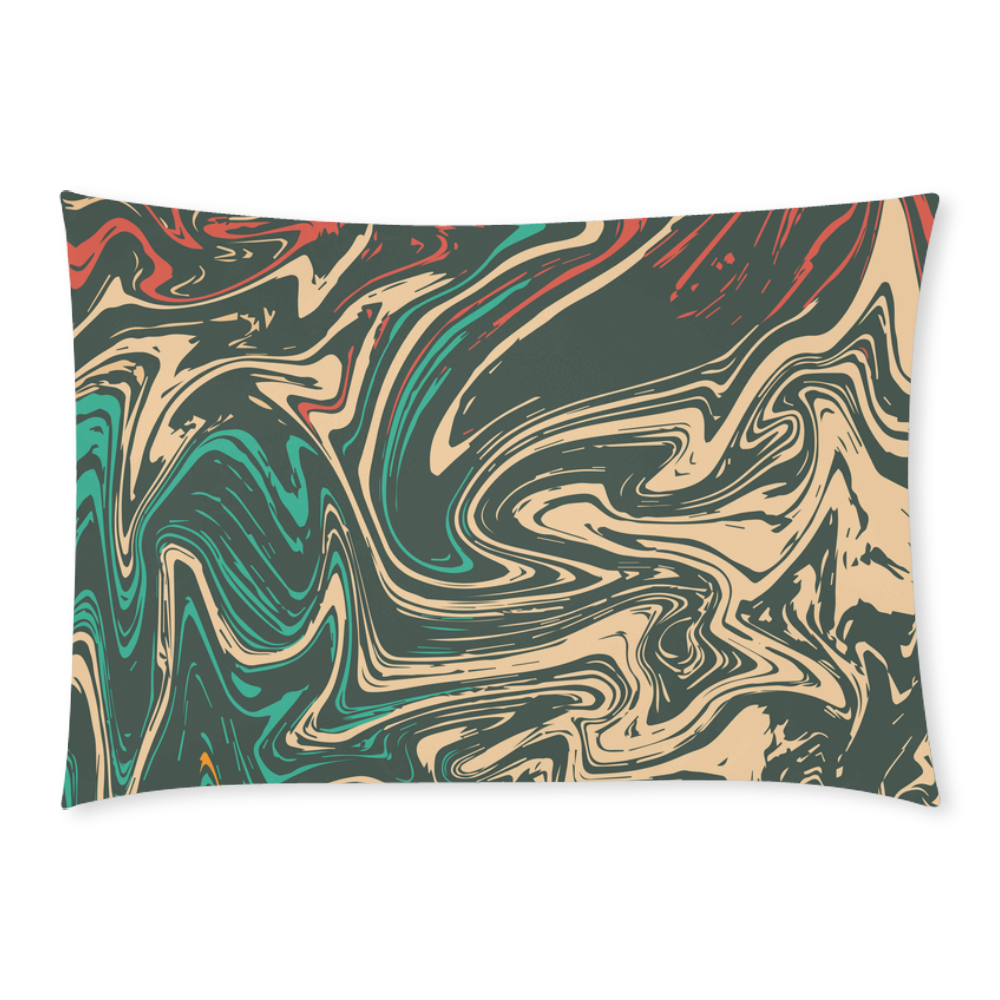 Colorful Marble Custom Rectangle Pillow Case 20x30 (One Side)