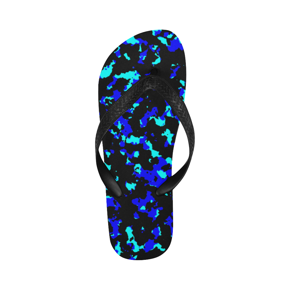 bluecamo1 Flip Flops for Men/Women (Model 040)