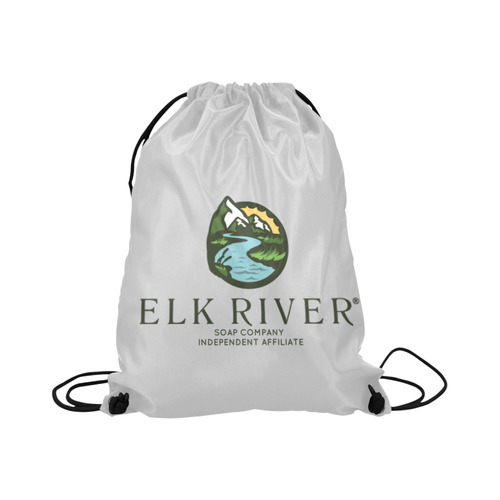 Elk River Affiliate gray Large Drawstring Bag Model 1604 (Twin Sides)  16.5"(W) * 19.3"(H)