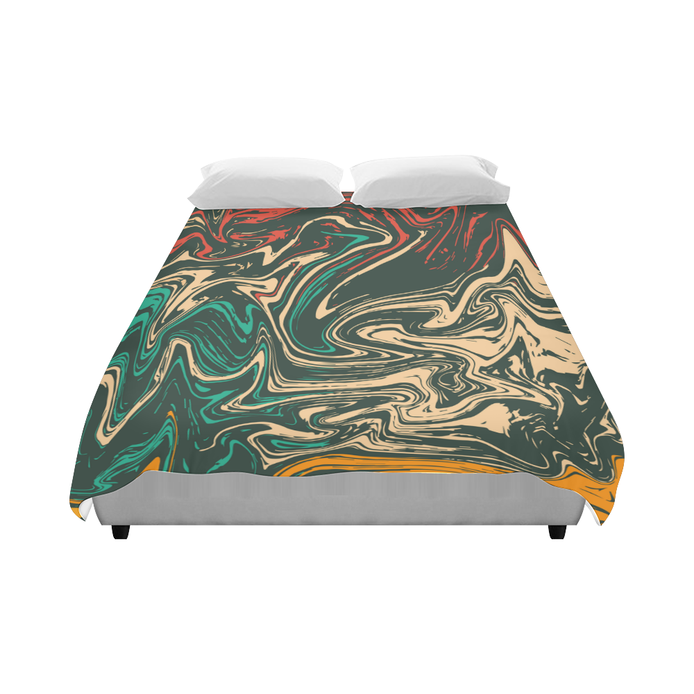 Colorful Marble Duvet Cover 86"x70" ( All-over-print)