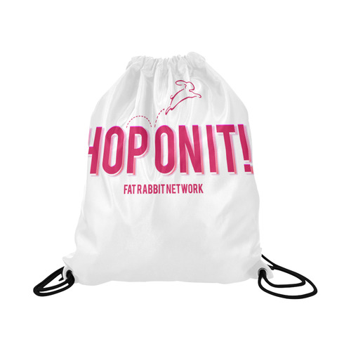 pink hop on it Large Drawstring Bag Model 1604 (Twin Sides)  16.5"(W) * 19.3"(H)
