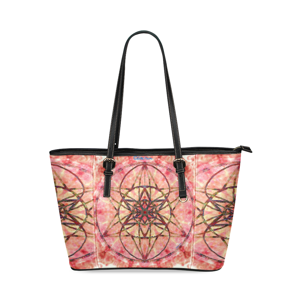 protection- vitality and awakening by Sitre haim Leather Tote Bag/Small (Model 1640)