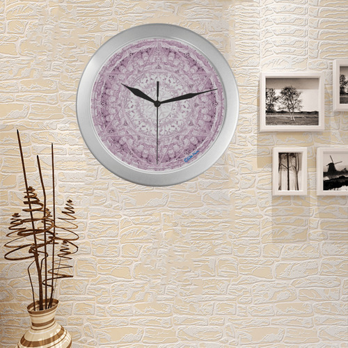 Protection-Jerusalem by love-Sitre Haim Silver Color Wall Clock