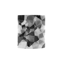 contemporary geometric polygon abstract pattern in black and white Custom Morphing Mug