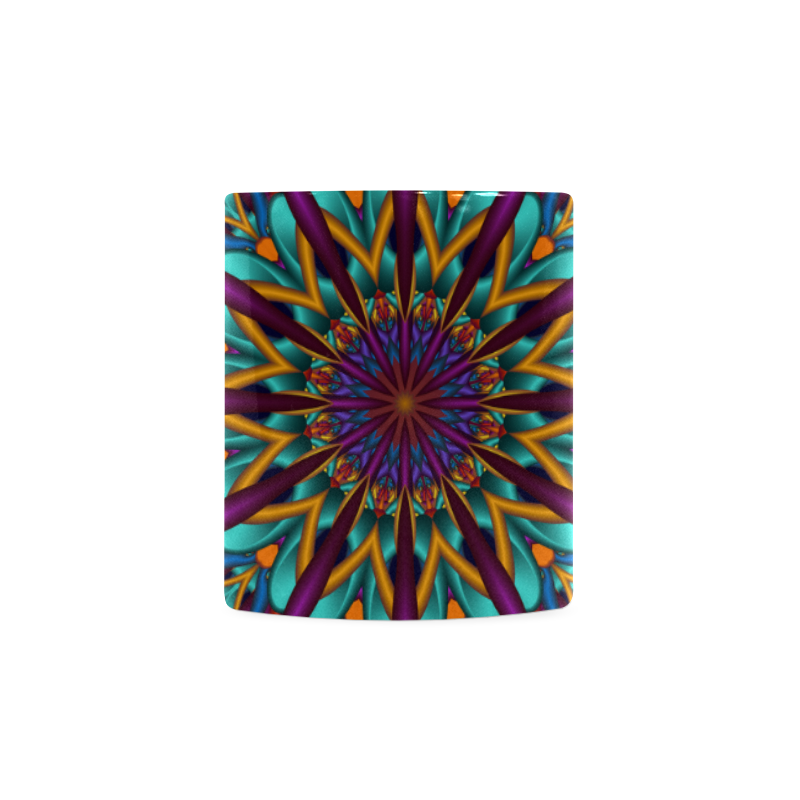 Amazing colors fractal mandala White Mug(11OZ)