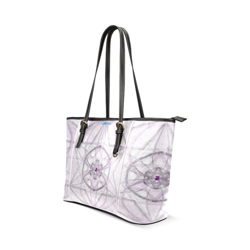 Protection- transcendental love by Sitre haim Leather Tote Bag/Small (Model 1640)